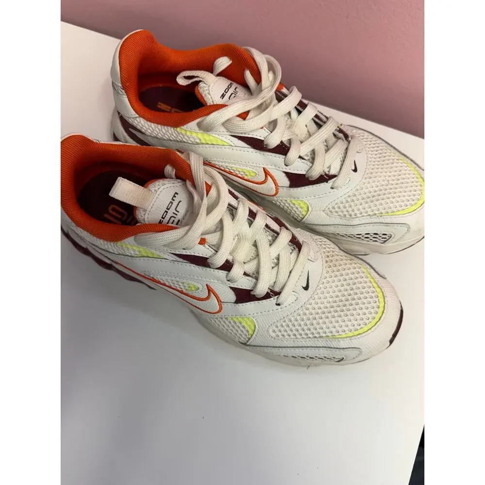 Nike Zoom Air Fire White Dark Beetroot Orange (Women's) Size 8.5
